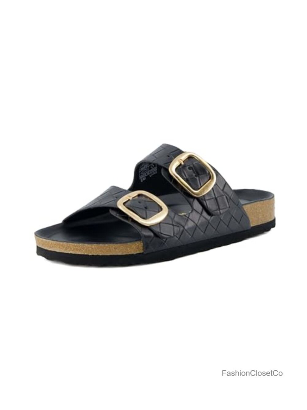 Cushionaire Lang Slip On Cork Footbed Womens Sandals - Comfortable Adjustable